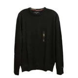 Tommy hilfiger, кашемировый красный лонгслив с круглым воротником, однотонный свитер, подходит для весны и осени