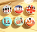 Nhật bản Hàn Quốc Sáng Tạo Râu Dễ Thương Cô Gái Phim Hoạt Hình Tinplate Vòng Mini Cầm Tay Keyphone Coin Purse ví dài nữ Ví tiền