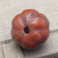 Красный агатовый браслет из грецкого ореха, аксессуар, бусины, 20мм