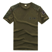 Ngoài trời quân đội fan nguồn cung cấp đồng phục T-Shirt lực lượng đặc biệt lỏng tăng đen quân xanh T-Shirt