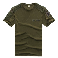 Ngoài trời quân đội fan nguồn cung cấp đồng phục T-Shirt lực lượng đặc biệt lỏng tăng đen quân xanh T-Shirt ao bo doi