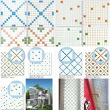 Мозаичная стеклянная обои фоновая стена наклейка Tianhua Балкон кухня туалетная плитка бумага кожаная бумага белый кирпич