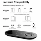 Подходит для TECTAG 10W FAST3 Сочетание Apple Device Family Bar Беспроводная зарядная плата iPhone Apple Watch AirPods Qi Miq-W20 Беспроводная зарядка