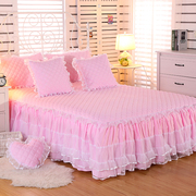 Dày bông ren giường váy mảnh duy nhất ren Hàn Quốc cotton trải giường 1.5 m1.8 m Simmons không trượt trải giường