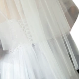 Фата невесты подходит для фотосессий с бантиком, короткий аксессуар для волос