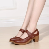 Летняя современная красная танцующая сумка для обуви, из натуральной кожи, мягкая подошва