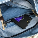 Шоппер, вместительная и большая джинсовая японская сумка через плечо, коллекция 2021