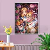 Бриллиантовая живопись 2021 Новая карта Crystal Girl Princess 5D Patch Patch Drilling Cross -Stroke Детская алмаз ручной работы ручной работы