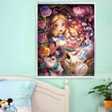 Бриллиантовая живопись 2021 Новая карта Crystal Girl Princess 5D Patch Patch Drilling Cross -Stroke Детская алмаз ручной работы ручной работы