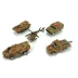 1:64 Ngụy trang Series quân sự Bộ 5 mảnh hợp kim xe mô hình xe tăng Mô hình xe tăng - Chế độ tĩnh bán mô hình tĩnh Chế độ tĩnh