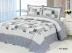 Tấm trải giường bằng vải cotton ba màu của Hàn Quốc được giặt bằng không khí bằng những tấm vải bông theo phong cách châu Âu khăn trải giường Trải giường