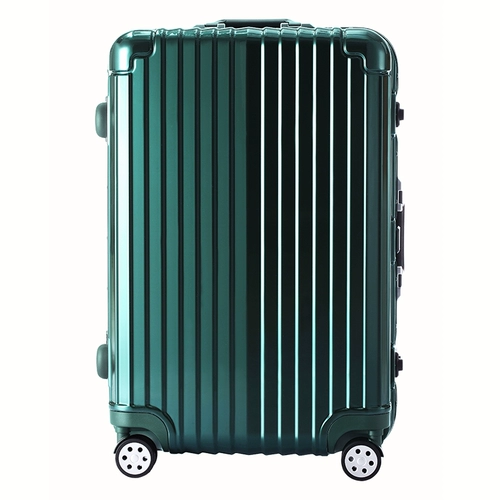 Японский зеленый ретро элитный универсальный глянцевый чемодан, модная коробка