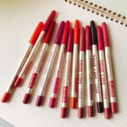 Xác thực không thấm nước mail miễn phí 12 bộ màu sắc của môi lót bút không- đánh dấu lâu dài giữ ẩm mờ sơn móc môi bút son môi bút