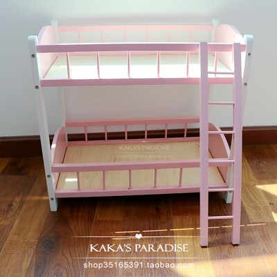 taobao agent BJD/SD doll furniture baby uses a double -layer wooden bed with climbing ladder 346 points.