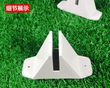 Пластиковое ограждение, белые декоративные цветы