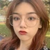 Retro khung đôi chùm lớn là mỏng và khuôn mặt lớn có thể được trang bị kính cận thị khung nữ thủy triều Hàn Quốc kính đồng bằng Nhật Bản - Kính đeo mắt kính