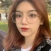 Retro khung đôi chùm lớn là mỏng và khuôn mặt lớn có thể được trang bị kính cận thị khung nữ thủy triều Hàn Quốc kính đồng bằng Nhật Bản - Kính đeo mắt kính