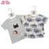 恩 2019 new boy mùa hè áo thun ngắn tay trẻ em cotton sơ mi nửa tay hoang dã Quần áo trẻ em Hàn Quốc - Áo thun áo phông bé gái dễ thương Áo thun