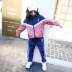 Bộ đồ mùa thu cho bé gái 2020 bộ đồ thể thao mới của Zhongda trẻ em Hàn Quốc mùa xuân và mùa thu thời trang hai mảnh - Phù hợp với trẻ em