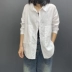 Xuân 2019 mới của phụ nữ Hàn Quốc lỏng lẻo cỡ lớn văn chương áo dài tay áo sơ mi nữ áo sơ mi nữ - Áo sơ mi dài tay Áo sơ mi dài tay