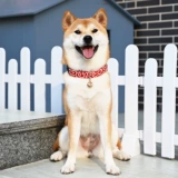 Tangcao -patterned Shiba Inu Traction Tope веревка японского стиля для собак ходьба веревочная шейка для грудной клетки шей