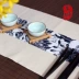 Xi Yuntang trà khô mat Zen Zen linen trà khăn trải bàn Nhật Bản bộ trà đôi cotton linen bàn trà cờ bình lọc trà Trà sứ
