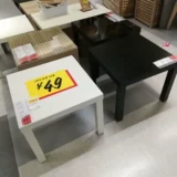 Ikea домашние покупки боковой журнальный столик Lax маленький квадратный стол