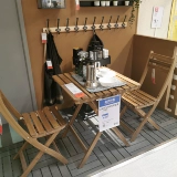 Ikea Onemic Poicking Ahhon Shimu Деревянный стол складной стол с балконом Стол Стол Стол столик журнальный столик на открытом воздухе и стульях