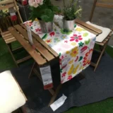 Ikea Onemic Poicking Ahhon Shimu Деревянный стол складной стол с балконом Стол Стол Стол столик журнальный столик на открытом воздухе и стульях