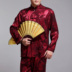 Trung quốc phong cách mùa hè trung niên và người cao tuổi Tang phù hợp với nam giới lụa Han quần áo nam dài tay Tai Chi quần áo phong cách quốc gia phù hợp với nam Trang phục dân tộc