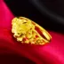Giải phóng mặt bằng đặc biệt nhẫn vàng 24K mạ vàng 999 Shajin Việt Nam không phai phụ nữ làm bằng tay nhẫn châu Âu để gửi nữ thần