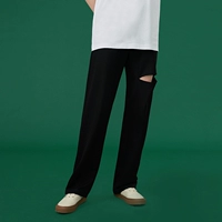 Штаны для школьников, в корейском стиле, оверсайз, свободный прямой крой, высокая талия