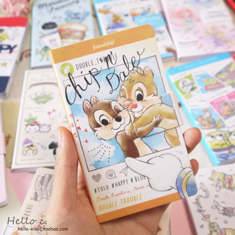 Cartoon handheld notebook, book, scheduler