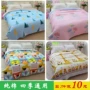 Khăn trải giường bốn mùa mùa thu và mùa đông quilting Hàn Quốc được bao phủ bởi một mảnh duy nhất của bông điều hòa bông giặt ga trải giường đơn