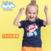 Baleno Bunny Road Kids Boy Siêu Người Đàn Ông Bay In Cotton T-Shirt Trẻ Em Ngắn Tay Áo Top # Áo thun