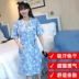 Đồ ngủ của Phụ Nữ Mùa Hè Hàn Quốc Sinh Viên Tươi Ngắn Tay Áo Bông Dễ Thương Kimono Đồ Ngủ của Phụ Nữ Home Dịch Vụ Nightdress Áo Ngủ