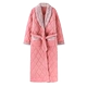 Áo ngủ nữ mùa đông dày và dài mùa đông nữ cộng với cotton cộng với nhung dài đoạn flannel ấm áp áo choàng bông