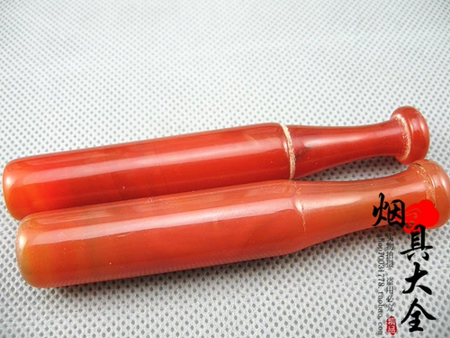 Натуральный ониксовый мундштук из нефрита, красная курительная трубка, имитация льда