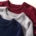 2019 mùa đông áo len cashmere mới nam cổ tròn áo len rắn kinh doanh áo len giản dị áo len lỏng - Cặp đôi áo len