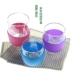 Cốc thủy tinh Silicone Cup Set Thẳng Nửa chiều dài Chống bỏng Cách Nhiệt Cup Bìa Chim Cánh Cụt Cup Phổ Ấm Set bình tập uống Tách