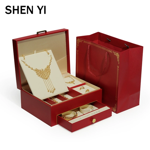SHENYI Модная коробочка для хранения, ожерелье, кольцо, аксессуар, коробка для хранения, упаковка, подарочная коробка, китайский стиль, легкий роскошный стиль