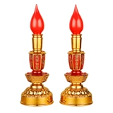 Светодиодная батарея -тип для электронных подсвечников Будды для набора богатства, лампы богатства, лампа, длинное яркое свет Руйя Электрическая свеча свеча