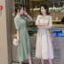 Váy bầu cho mẹ bầu hè 2019 thời trang mới hot mom eo cao ra ngoài cho con bú váy lỏng mang bầu - Áo thai sản
