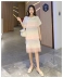 Váy bà bầu mùa hè 2019 mới thời trang ve áo màu váy dài đầm nữ - Áo thai sản Áo thai sản