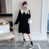 Весенняя модная длинная кукла для матери и ребенка для беременных, платье, в западном стиле, кукольный воротник, средней длины