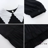 Весенняя модная длинная кукла для матери и ребенка для беременных, платье, в западном стиле, кукольный воротник, средней длины