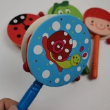 Детские учебные пособия для новорожденных, деревянная погремушка для младенца, хваталка, игрушка, 0-3 лет, раннее развитие