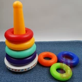 Детская разноцветная радужная неваляшка, головоломка для детского сада, учебные пособия, 1-3 лет, раннее развитие