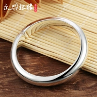 S999 bạc vòng đeo tay nữ mịn mở đơn giản sterling silver bracelet handmade tùy rắn món quà mẹ có thể được chữ vòng đá mắt hổ