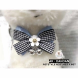 Аксессуар ручной работы, чокер, ожерелье, галстук-бабочка с бантиком, колокольчик на солнечной энергии, домашний питомец, кот, подсолнух